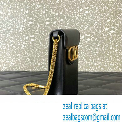 Valentino Loco Phone Case With Chain Bag in calfskin Black 2023