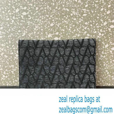 Valentino Loco Pouch Bag in Toile Iconographe 310 Gray/Black 2023