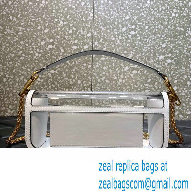 Valentino Loco Shoulder Bag In Transparent Polymeric Material White 2023