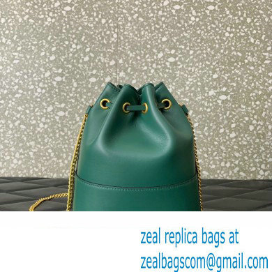 Valentino Mini Bucket Bag In Nappa With Vlogo Signature Chain Green 2023