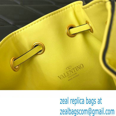 Valentino Mini Bucket Bag In Nappa With Vlogo Signature Chain Yellow 2023 - Click Image to Close