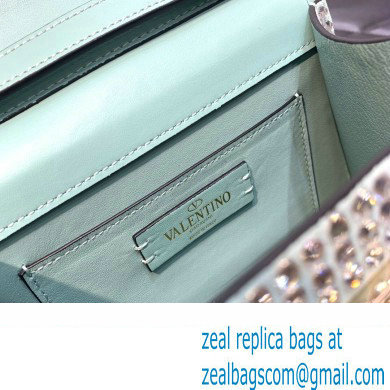 Valentino Mini VSling Bag with rhinestone gradient Green 2023 - Click Image to Close