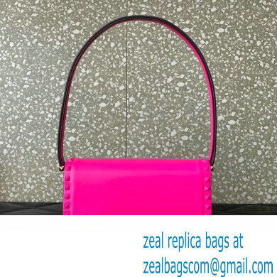 Valentino Rockstud23 Shoulder Bag In Smooth Calfskin 0240 Fuchsia 2023 - Click Image to Close