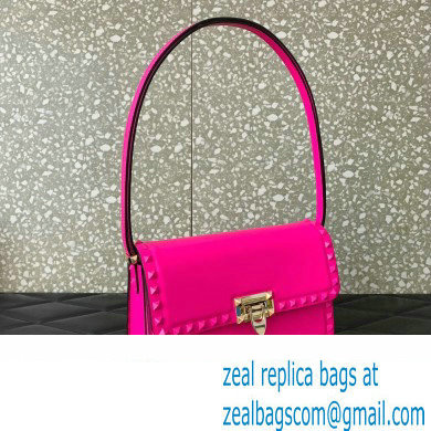 Valentino Rockstud23 Shoulder Bag In Smooth Calfskin 0240 Fuchsia 2023