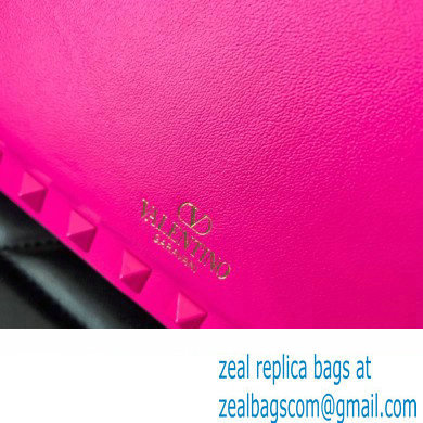 Valentino Rockstud23 Small Shoulder Bag In Smooth Calfskin 0242 Fuchsia 2023