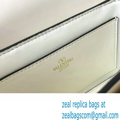 Valentino Rockstud23 Small Shoulder Bag In Smooth Calfskin 0242 White 2023