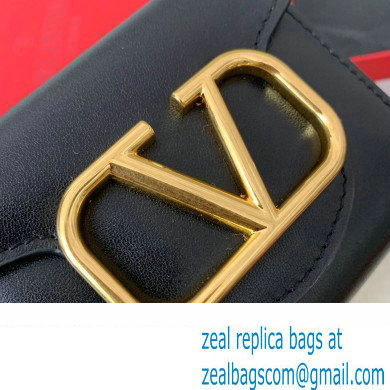Valentino Small Loco Wallet in Calfskin Black 2023