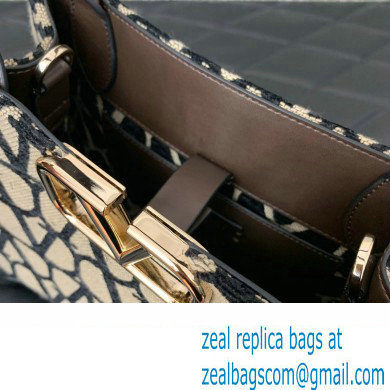 Valentino Small Vlogo Signature Toile Iconographe Handbag 0360 Coffee 2023 - Click Image to Close