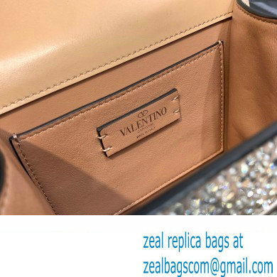 Valentino VSLING Shoulder Small Bag Nude WITH SPARKLING EMBROIDERY 2023 - Click Image to Close