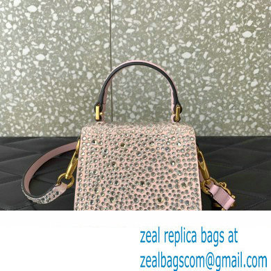 Valentino VSLING micro handbag Light Pink WITH SPARKLING EMBROIDERY 2023