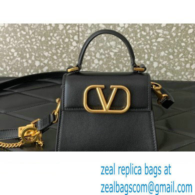 Valentino VSLING micro handbag in Calfskin Black 2023