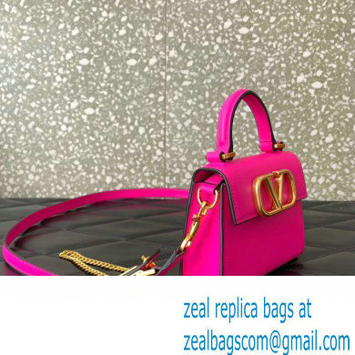 Valentino VSLING micro handbag in Calfskin Fuchsia 2023