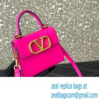 Valentino VSLING micro handbag in Calfskin Fuchsia 2023 - Click Image to Close