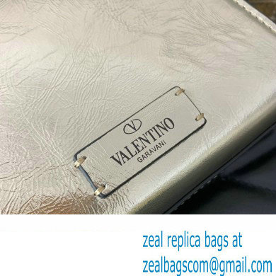 Valentino VSLING micro handbag in Calfskin Metallic Gold 2023