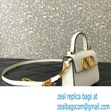 Valentino VSLING micro handbag in Calfskin White 2023 - Click Image to Close