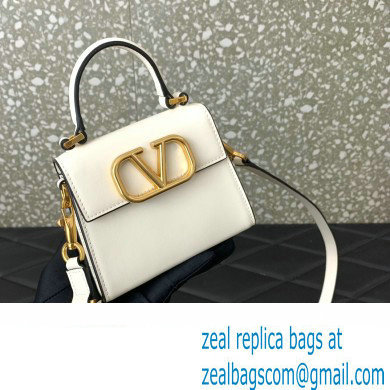 Valentino VSLING micro handbag in Calfskin White 2023 - Click Image to Close