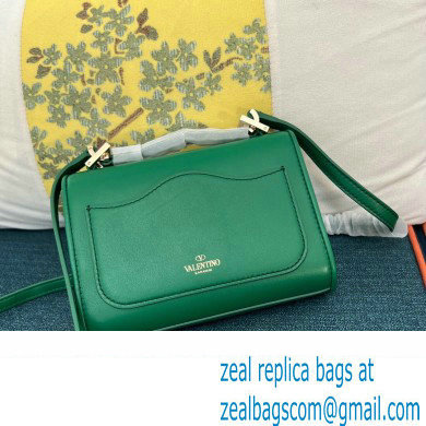 Valentino Vlogo Leather Shoulder Bag 2051 Green 2023