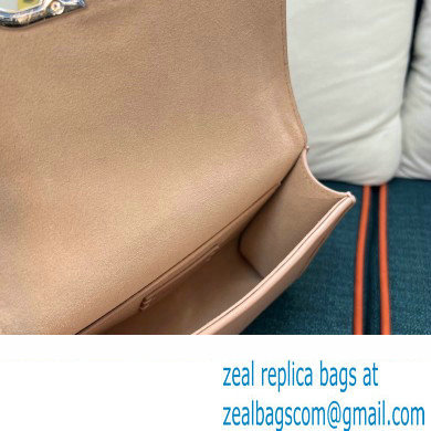 Valentino Vlogo Leather Shoulder Bag 2051 Nude 2023 - Click Image to Close