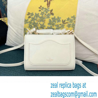 Valentino Vlogo Leather Shoulder Bag 2051 White 2023