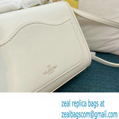 Valentino Vlogo Leather Shoulder Bag 2051 White 2023