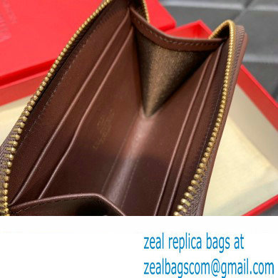 Valentino Zipper Wallet in Toile Iconographe Black 2023