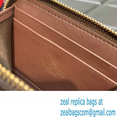 Valentino Zipper Wallet in Toile Iconographe Black 2023 - Click Image to Close