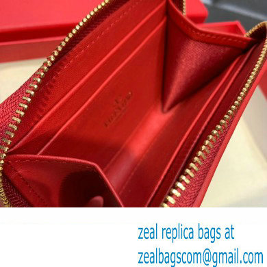 Valentino Zipper Wallet in Toile Iconographe Red 2023 - Click Image to Close