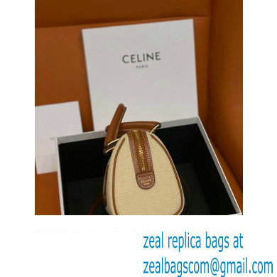 celine SMALL BOSTON CUIR TRIOMPHE in Smooth Calfskin/canvas Tan 2023