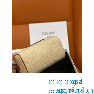 celine SMALL BOSTON CUIR TRIOMPHE in Smooth Calfskin/canvas Tan 2023