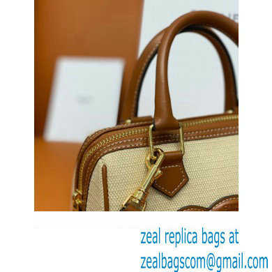 celine SMALL BOSTON CUIR TRIOMPHE in Smooth Calfskin/canvas Tan 2023