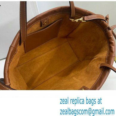 celine SMALL CABAS DRAWSTRING CUIR TRIOMPHE in Smooth Calfskin Tan 2023 - Click Image to Close