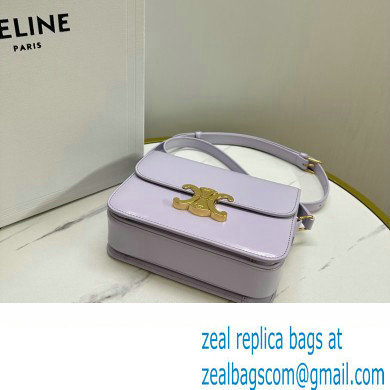 celine Teen Triomphe Bag in SHINY CALFSKIN Light Lavender 2023 - Click Image to Close