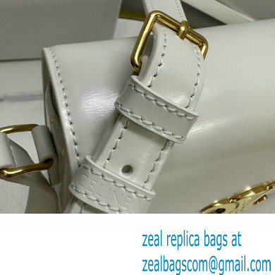 celine Teen Triomphe Bag in SHINY CALFSKIN white 2023 - Click Image to Close