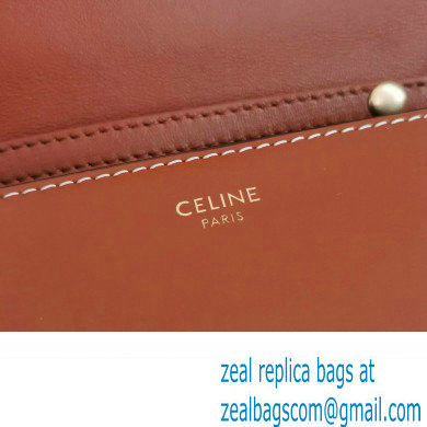 celine Wallet on Chain TRIOMPHE in Shiny calfskin tan 2023