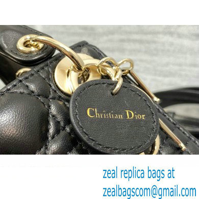 dior Lady Dior Micro Bag in Black Cannage Lambskin 2023