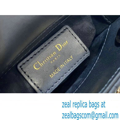 dior Lady Dior Micro Bag in Black Cannage Lambskin 2023