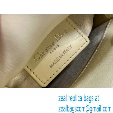 dior Lady Dior Micro Bag in yellow Cannage Lambskin 2023