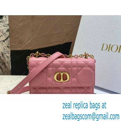 dior Miss Caro Mini Bag in Light Pink Macrocannage Lambskin 2023 - Click Image to Close