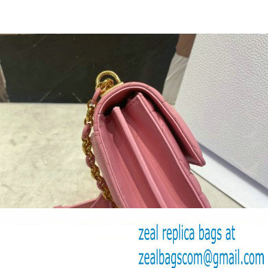 dior Miss Caro Mini Bag in Light Pink Macrocannage Lambskin 2023 - Click Image to Close