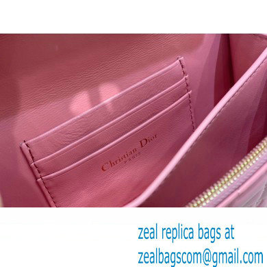 dior Miss Caro Mini Bag in Light Pink Macrocannage Lambskin 2023 - Click Image to Close