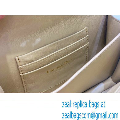 dior Miss Caro Mini Bag in Light Pink Macrocannage Lambskin beige 2023 - Click Image to Close