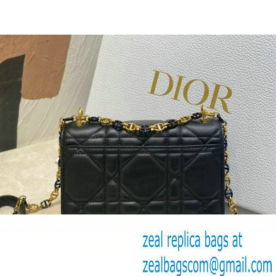 dior Miss Caro Mini Bag in Light Pink Macrocannage Lambskin black 2023