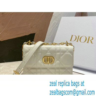 dior Miss Caro Mini Bag in Light Pink Macrocannage Lambskin white 2023