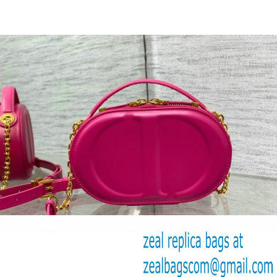 dior fuchsia calfskin CD Signature Oval Camera Bag 2023 - Click Image to Close