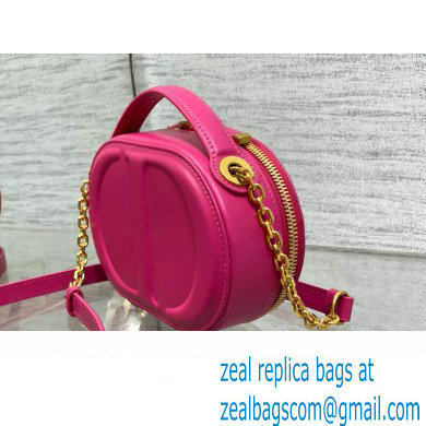 dior fuchsia calfskin CD Signature Oval Camera Bag 2023 - Click Image to Close