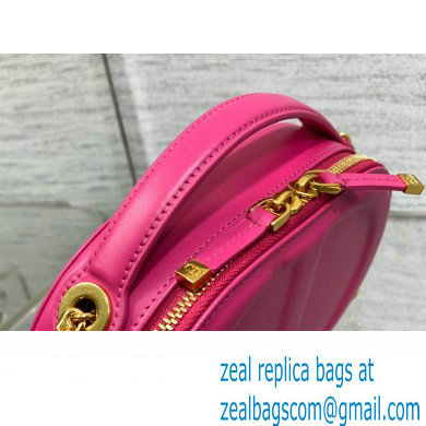 dior fuchsia calfskin CD Signature Oval Camera Bag 2023