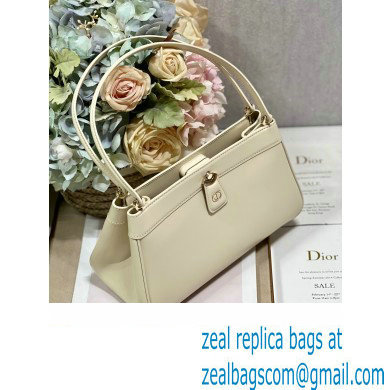 dior medium key bag in Dusty Ivory Box Calfskin 2023