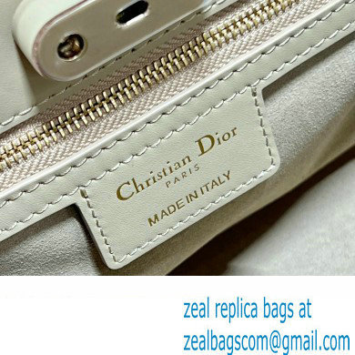 dior medium key bag in beige Box Calfskin 2023