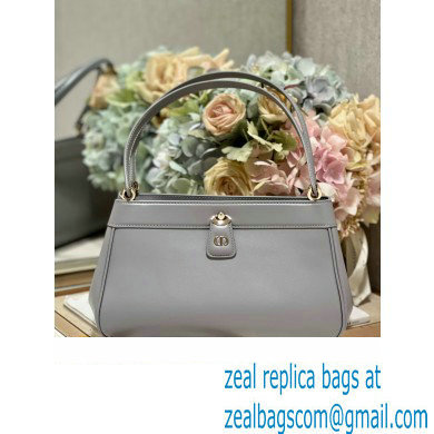 dior medium key bag in gray Box Calfskin 2023