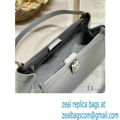 dior medium key bag in gray Box Calfskin 2023